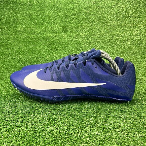 Nike Zoom Rival‎ S 9 Men's 11 Cleats w/Spikes Navy White 907564 401 Racing Shoes - Picture 9 of 17